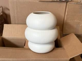 Novoform, Soft shape, Vase, Hvid, Keramik, Dia:28 x H:33 cm