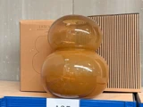 OYOY, Lasi, Vase, Amber, Mundblæst glas, Dia:25,5 x H:30 cm