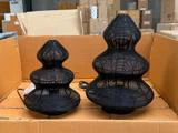 2 stk. CHRISTMAS TREE bordlamper i sort jern fra Light & Living