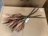 4 stk. Fleur protea blomster i gl. rosa fra Chic Antique