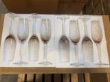 8 stk. GARO champagneglas i brun glas fra Nordal