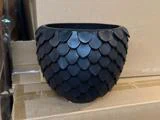 EDELWEISS, ARIANA, Urtepotte, Mat Sort, Keramik, Dia:21 x H:18,5 cm