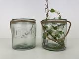 2 “HOME” glas-lanterner