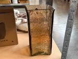 House Doctor, Square, Vase, Amber, Glas, H:30 x B:16 x L:16 cm