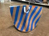 Mette Ditmer, NOVA ARTE, Laundry bag, Cobalt/Blush, 100% Bomuld, Dia:40 x H:50 cm