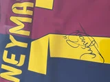Signeret Neymar Barcelona trøje i ramme