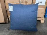 Cusco pude i denim blue 100% Baby Alpaca fra Silkeborg Uldspinderi - L:60 x B:60 cm