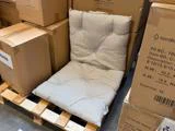 Ib Laursen, Lina, Madrashynde, Natur m/sorte striber, Bomuld, polyester, H:8 x B:50 x L:100 cm