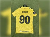 #90 Valdemar Birksøs trøje i str. XL fra FC Fredericia - Vejle B. 20. september