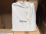 Sekan Studio, 2 Sæt, Percale, Sengesæt, Lysegrå, 100% økologisk bomuld, B:140xL:220 / B:60xL:63 cm
