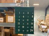 Design Letters, Julekalender, grøn, H: 79 x B: 49 cm