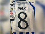 #8 Falks matchworn trøje fra OB - FC Midtjylland den 19. september