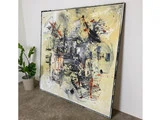 Originalt maleri Painting: "Made With Anonym #2" 150 x 150 cm fra Jacob Lund Art
