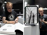 Jan Grarups udtjente Sony a7II kamera samt billede og bog