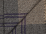 Silkeborg Uldspinderi, Juta, Plaid, Grå, Lilla, brun, 50% Alpaca 50% Fine merino wool, B:130 x 190cm