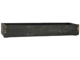 Ib Laursen, UNIKA, kasse m/ metalbeslag, sort,  B: 14 H: 6 L: 43