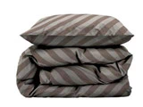 Södahl, Diagonal økologisk sengetøj, taupe, 140x220 cm