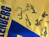 Replica-trøje fra 2005 med Kahlenberg på ryggen + autografer (L)