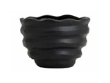  Nordal, blomsterkrukke, sort, small, H: 19 cm Ø: 13 cm