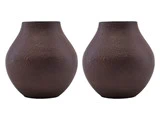 2 stk. Kojo vaser i bourgogne/brun fra House Doctor