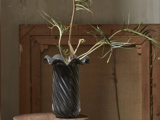Nordal, KORO, Vase, Grå, Glas, H:26 x Dia:19,5 cm