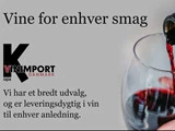 Gavekort på 2500,- til vine fra K-Vinimport