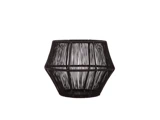 Holmen, Owen, Fyrfadsstage, Sort, Metal, H:15 x Dia:16 cm