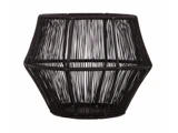 Holmen, Owen, Fyrfadsstage, Sort, Metal, H:17 x Dia:19 cm