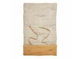 Lene Bjerre, Ivenne, Madras, Okker, Hør, Bomuld, Polyester, L:120 x B:60 cm