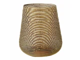 Holmen, Hailey, Fyrfadsstage, Guld, Metal og glas, H:20,5 x Dia:18 cm