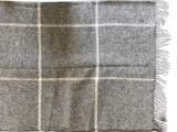 Silkeborg Uldspinderi, Linda M 0155, Plaid, Mørkegrå, Lysegrå, 100% Uld, B:130 x L:190cm