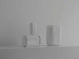Louise Roe, Jewel Vase, Small, Opal White, H16 x Ø8 cm