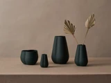 Cooee Design, Clover, Vase, Dark Green, Keramik, H:11 x Dia:7 cm
