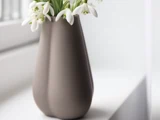 Cooee Design, Clover, Vase, Mud, Keramik, H:11 x Dia:7 cm