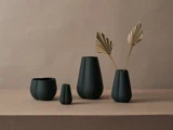 Cooee Design, Clover, Vase, Dark Green, Keramik, H:18 x Dia:11,5 cm