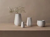Cooee Design, Clover, Vase, White, Keramik, H:18 x Dia:11,5 cm