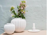 Lucie Kaas, Vase, Schollert Collection, hvid, H10 cm