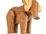 Fablewood, Mor elefant, 12x15 cm, valnød, ask