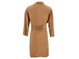Morgenkåbe i Camel, 80 % økologisk bomuld fra Södahl - L/XL