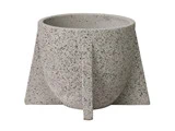 Lauvring, Nadira, Urtepotte, Grå, Cement, D:18,5 x H:12 cm