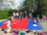 Miniferie for familien på Løgballe Camping - mobilehome til 6 personer minigolf og opvarmet pool