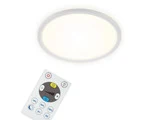Briloner LED Slim Panel/Plafond M. Remote Ø 29,3 Cm fra Massive Stock