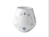 Royal Copenhagen musselmalet riflet vase 20,5 cm
