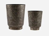 2 stk. Oli urtepotter i aluminium fra House Doctor