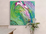 MIND DRIFTING - ALUMINIUMSTRYK - 100CM X 100CM - BYMALUE  [A019]
