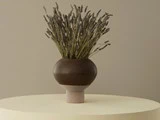 OYOY, Hagi mini vase, brun, stentøj - Ø13 x H12