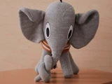 OYOY, Henry, Elefant, Tøjdyr, Grå, 100% Bomuld, L:22 x B:12 x H:23 cm