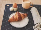 OYOY, Inka desserttallerken, Hvid / Lys Brun, Porcelain, Ø16 x H1,4 - pakke af 2