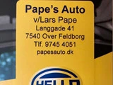 Gavekort 300 kr til Papes auto i Feldborg