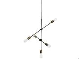 House Doctor, Molecular, Pendellampe, Sort, Messing, Metal, B:68 x H:78 cm